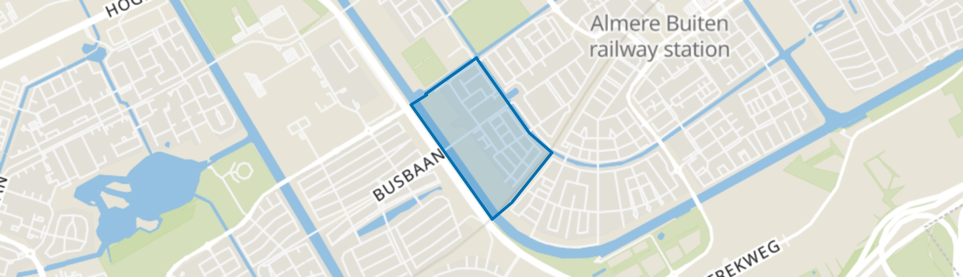 Landgoederenbuurt Zuid en West, Almere map