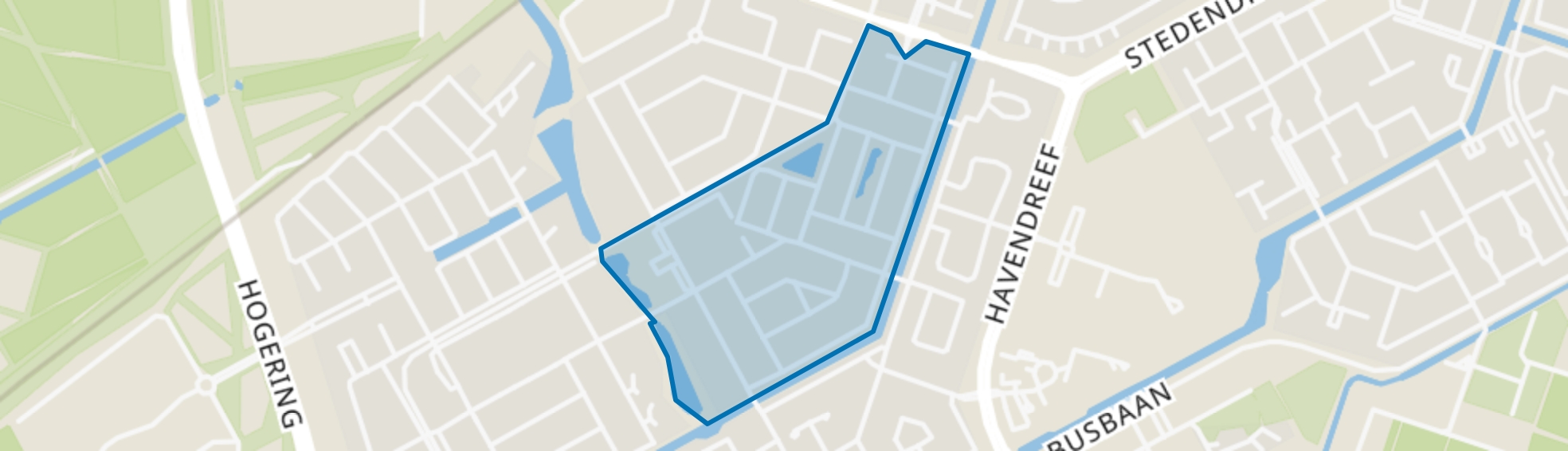 Literatuurwijk Midden-oost, Almere map