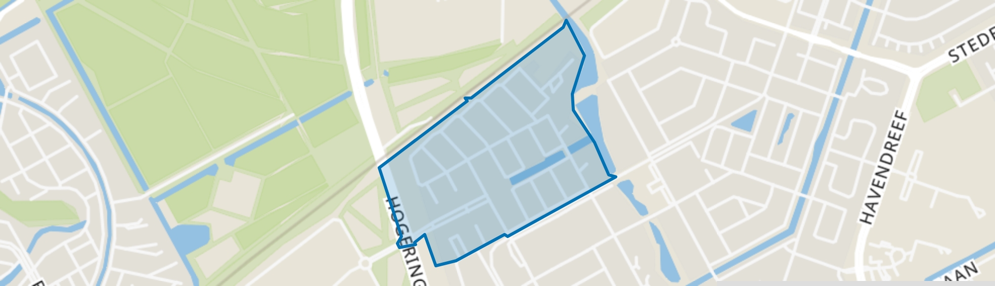 Literatuurwijk Noordwest, Almere map