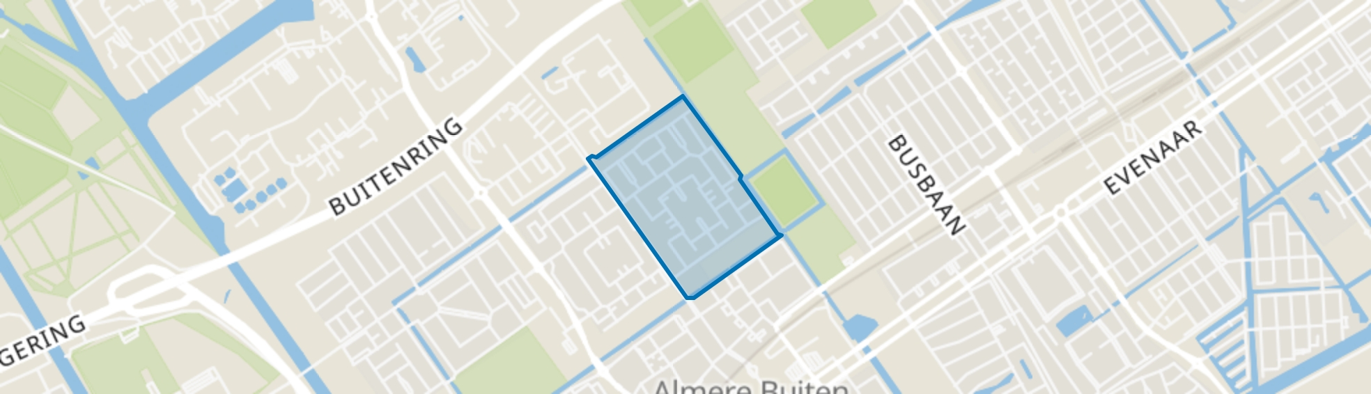 Molenbuurt Oost, Almere map