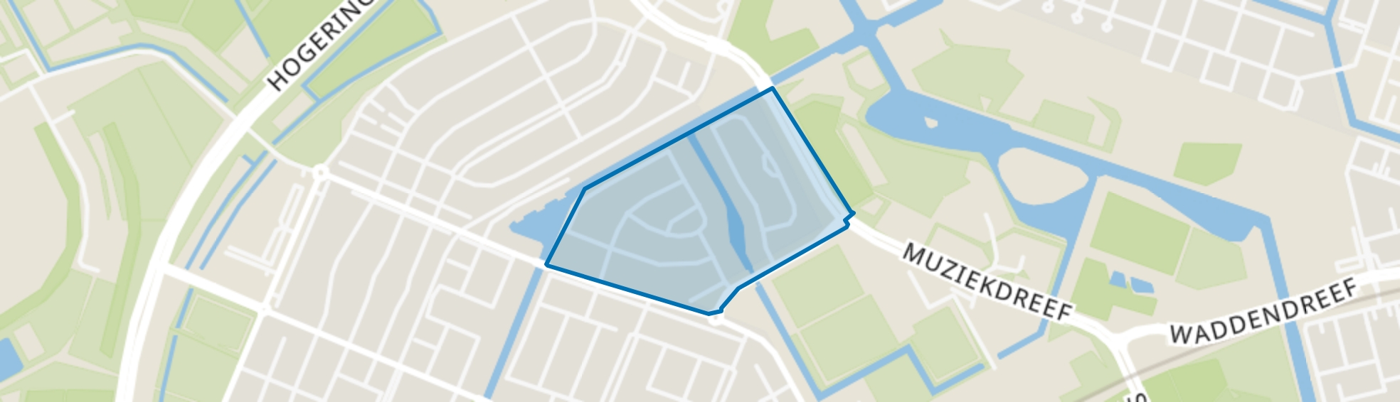 Muziekwijk N.-Noordoost, Almere map