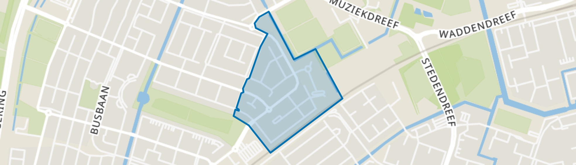 Muziekwijk N.-Oost, Almere map