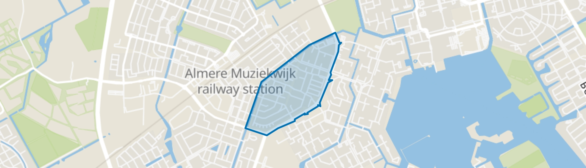 Muziekwijk Z.-Oost, Almere map