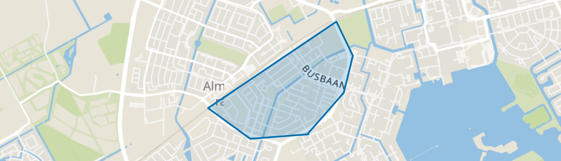 Muziekwijk Zuid, Almere map