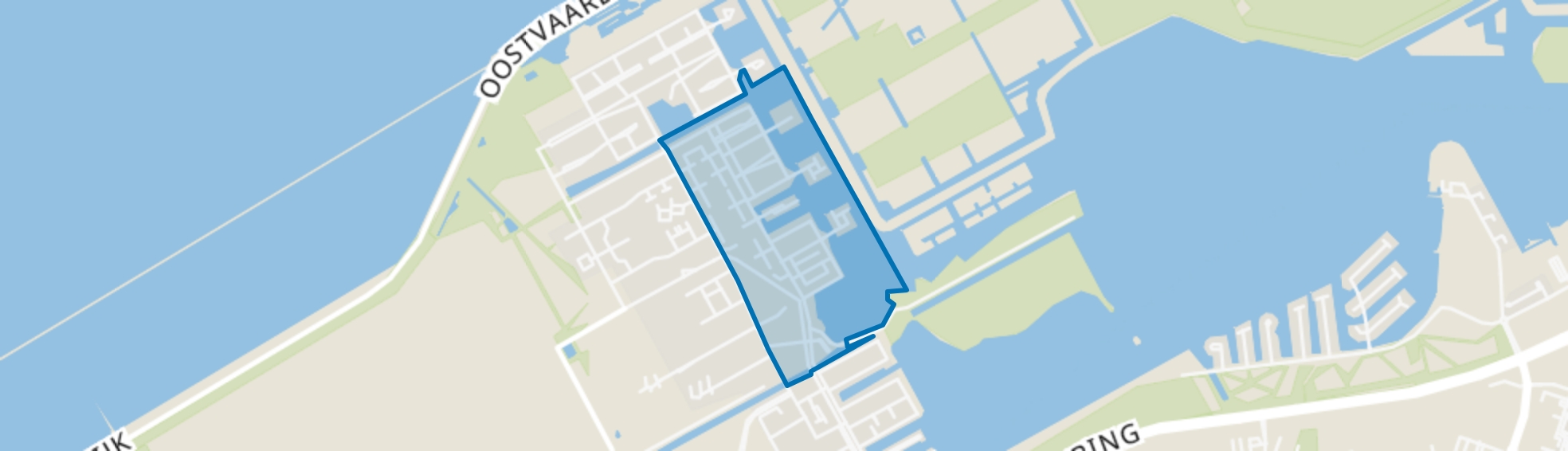 Noorderplassen W.-Oost, Almere map