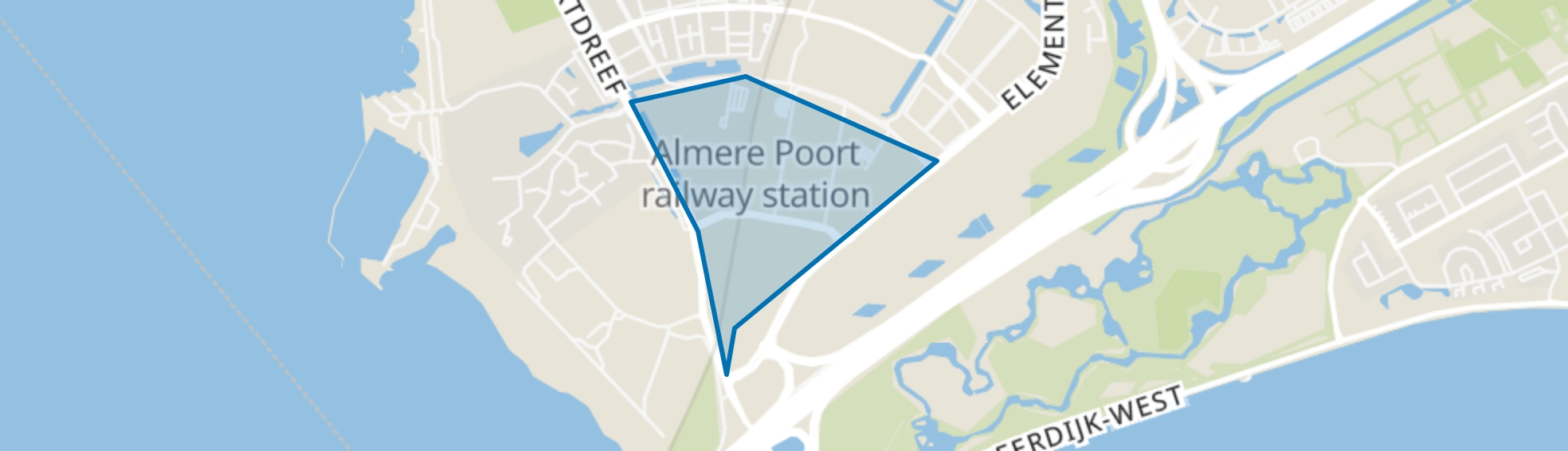 Olympiakwartier, Almere map