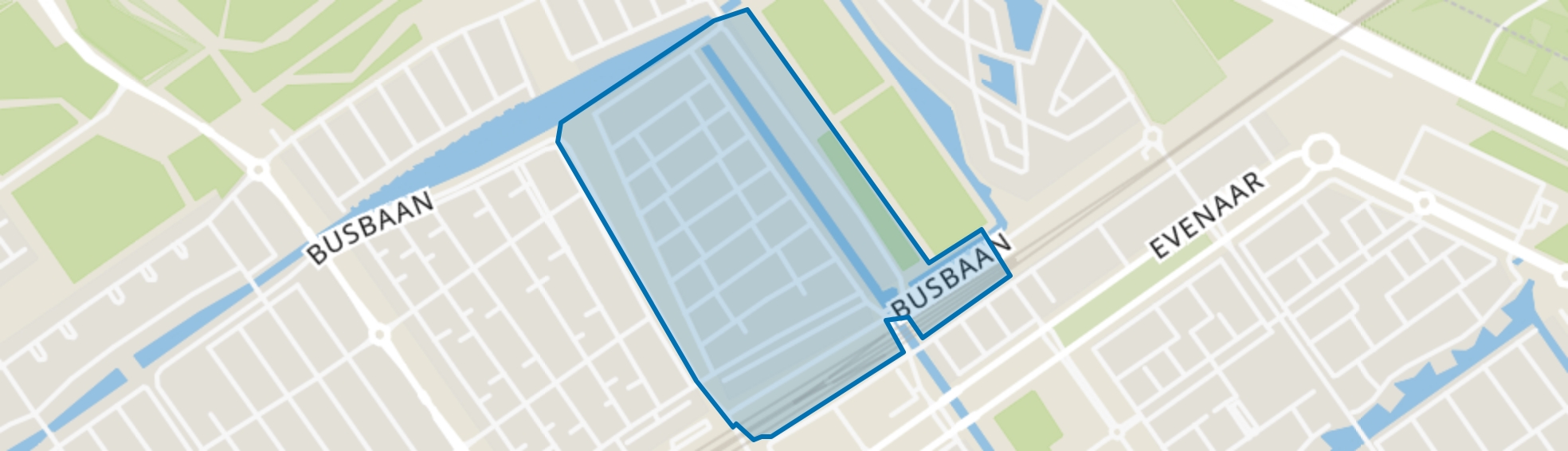 Oostvaardersbuurt Oost, Almere map