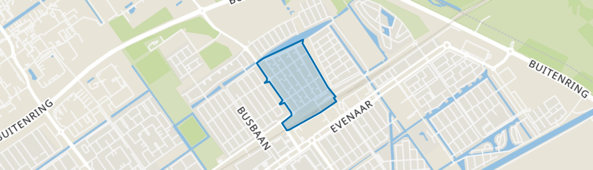 Oostvaardersbuurt West, Almere map