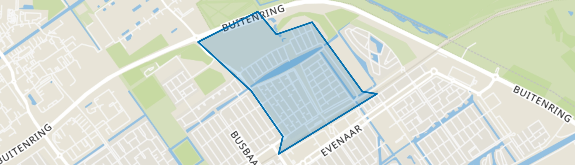 Oostvaardersbuurt, Almere map