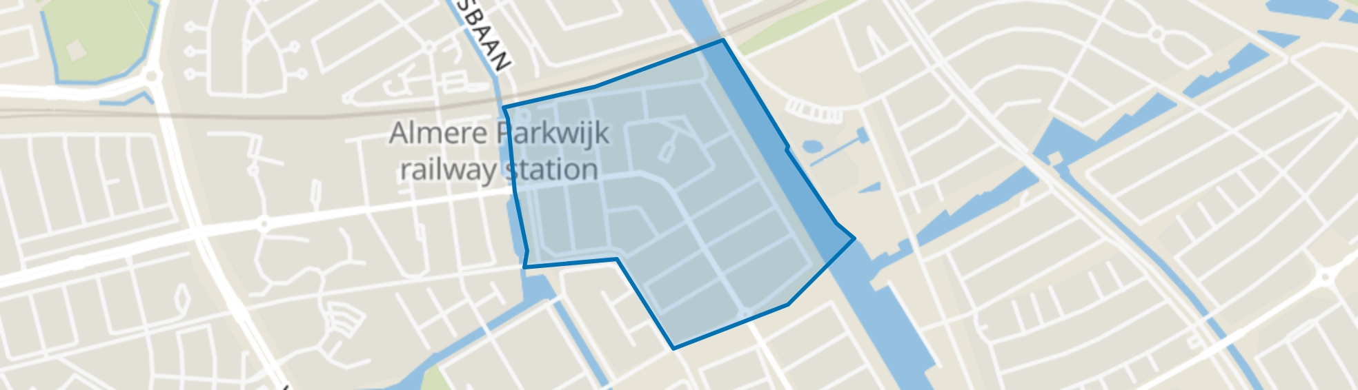 Parkwijk Noordoost, Almere map