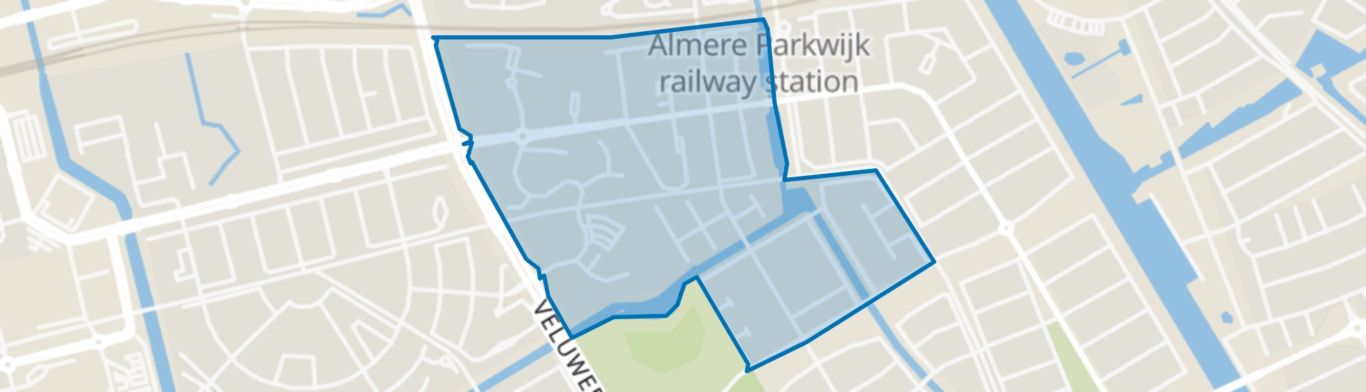 Parkwijk Noordwest, Almere map