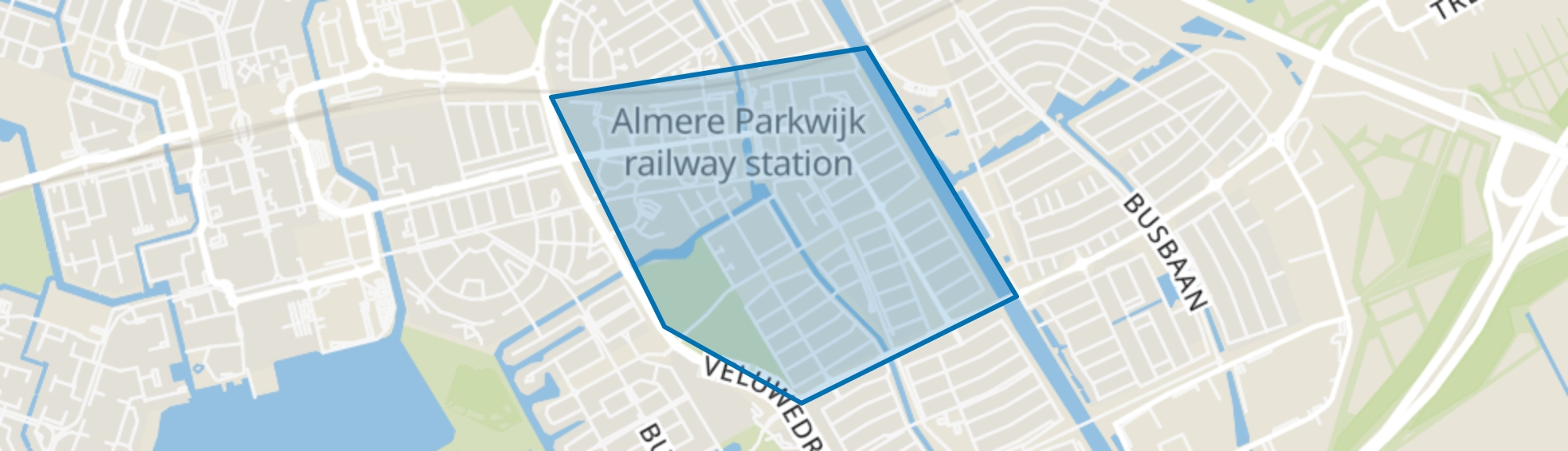 Parkwijk, Almere map