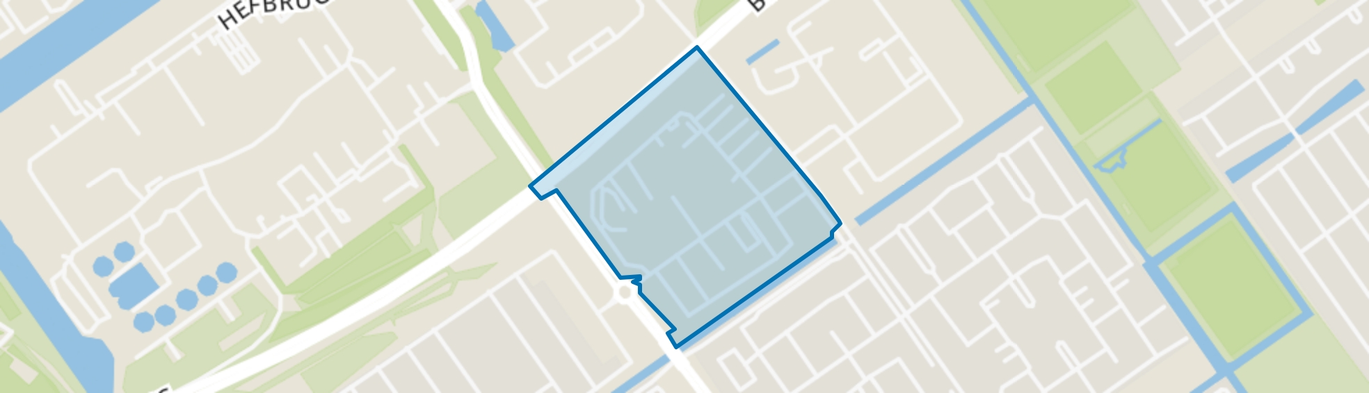 Poldervlak West, Almere map