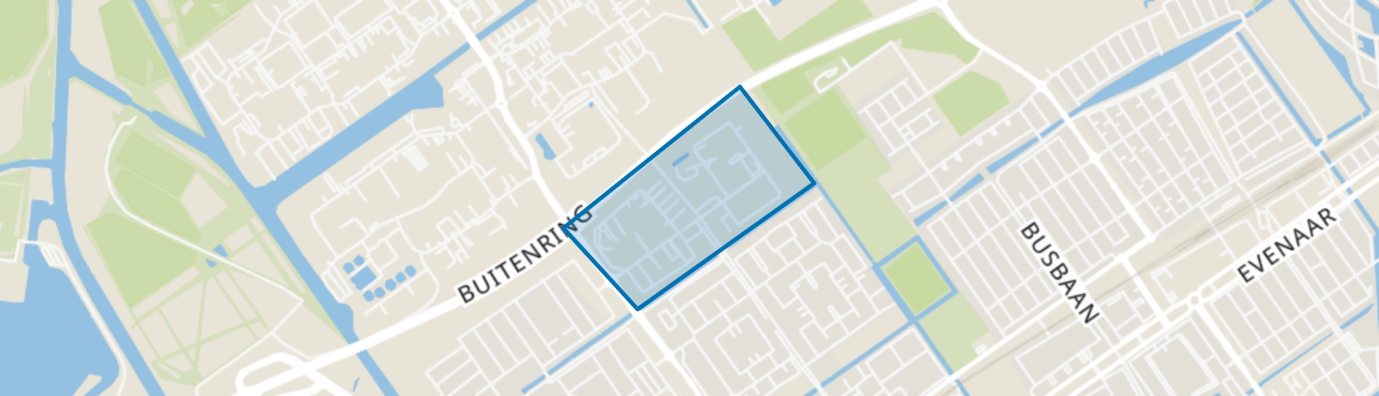 Poldervlak, Almere map