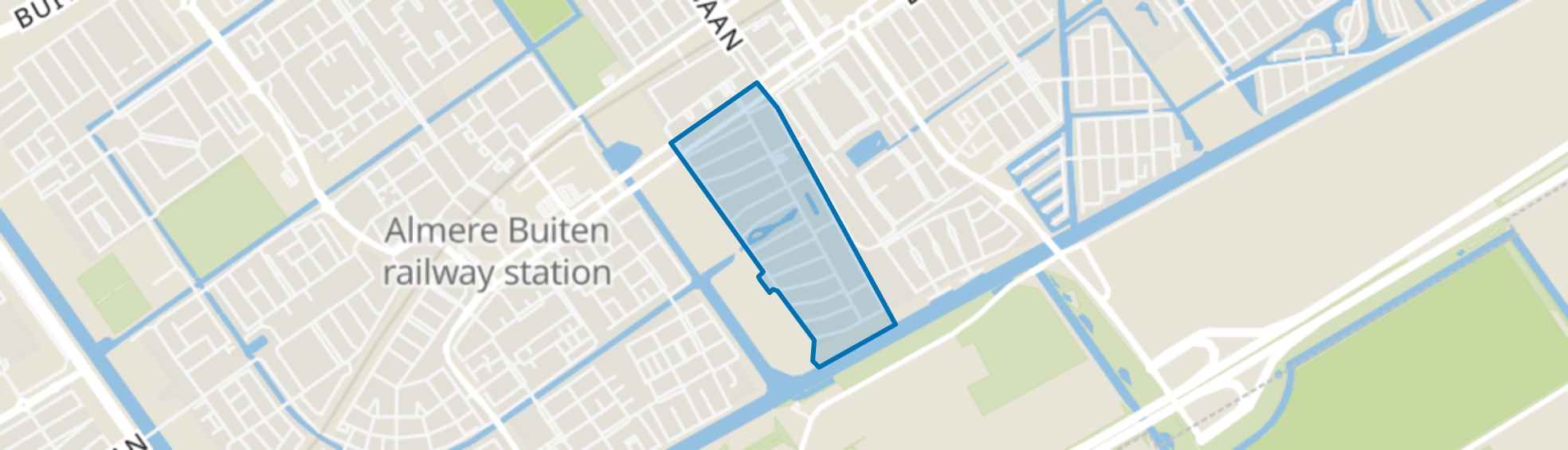 Regenboogbuurt West, Almere map