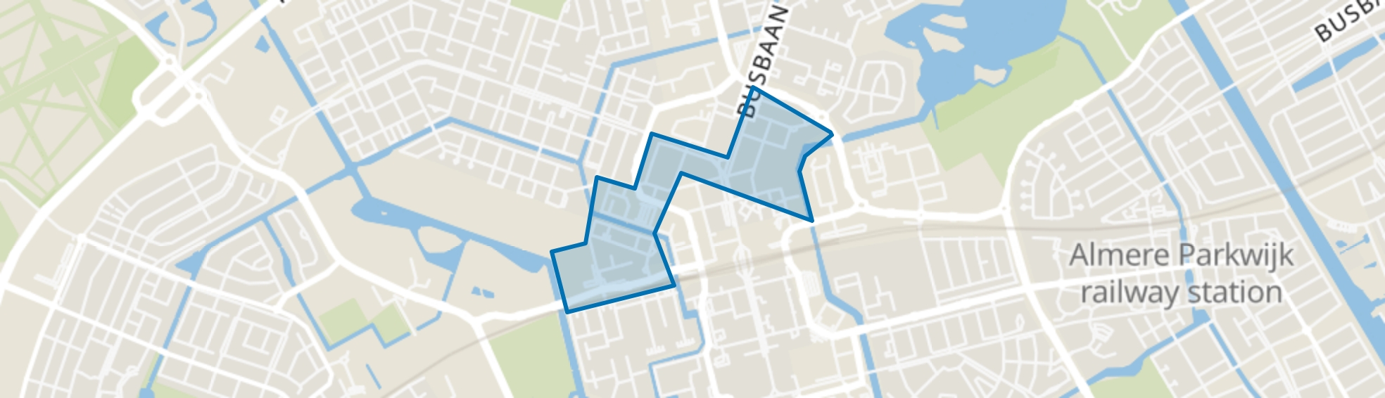 Staatsliedenwijk, Almere map