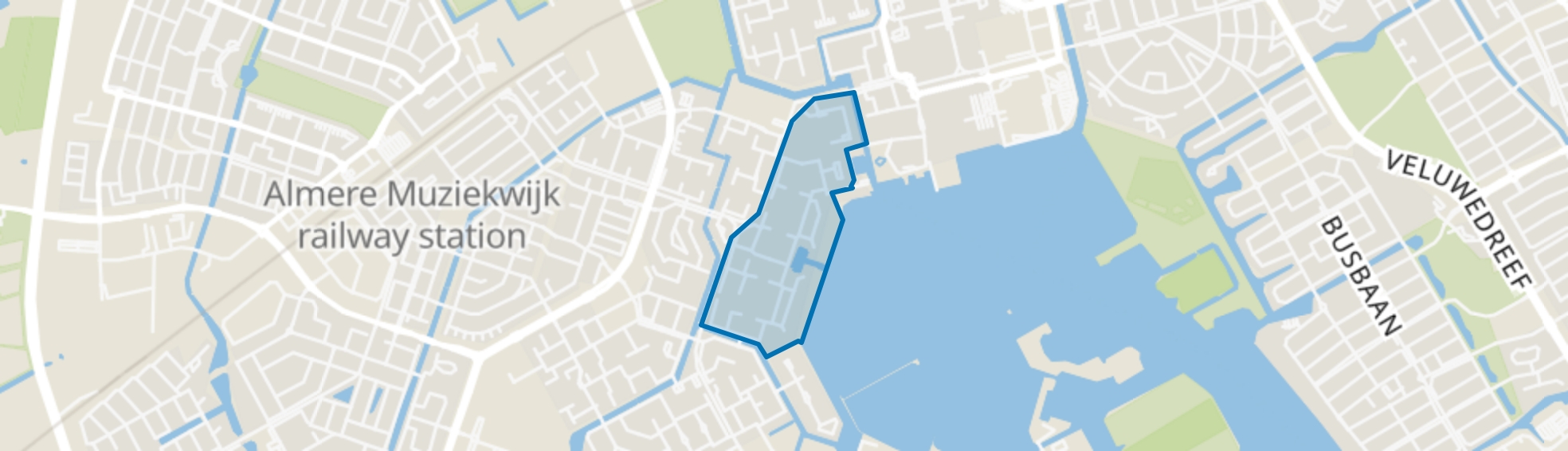 Stedenwijk Midden-oost, Almere map