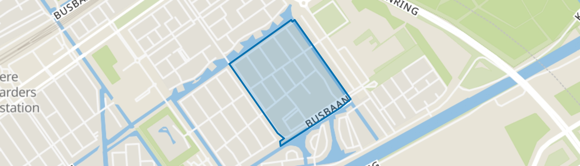 Stripheldenbuurt Midden- oost, Almere map