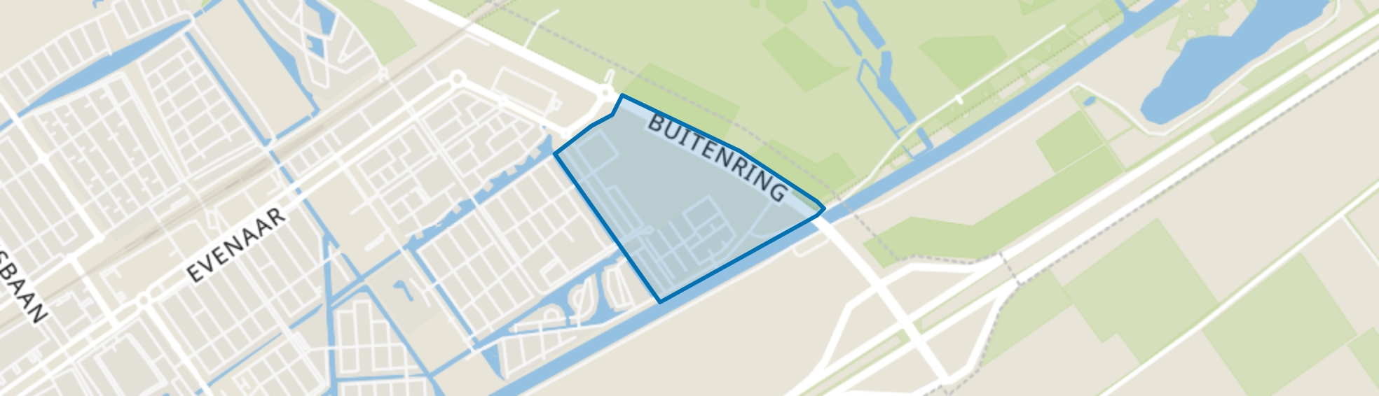 Stripheldenbuurt Oost, Almere map