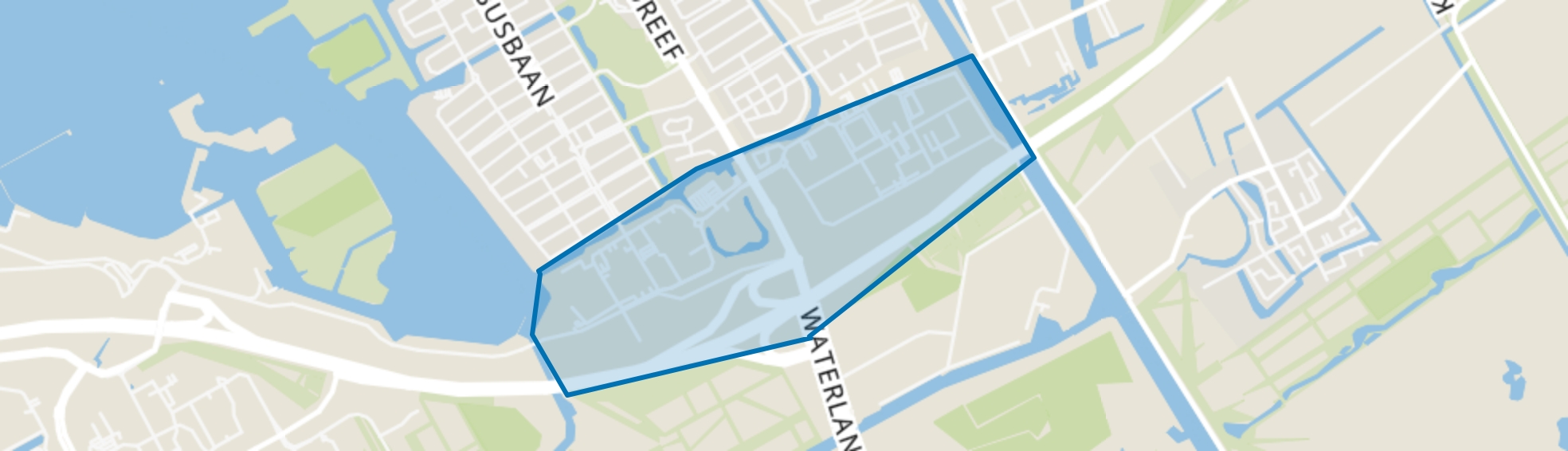 Veluwsekant, Almere map