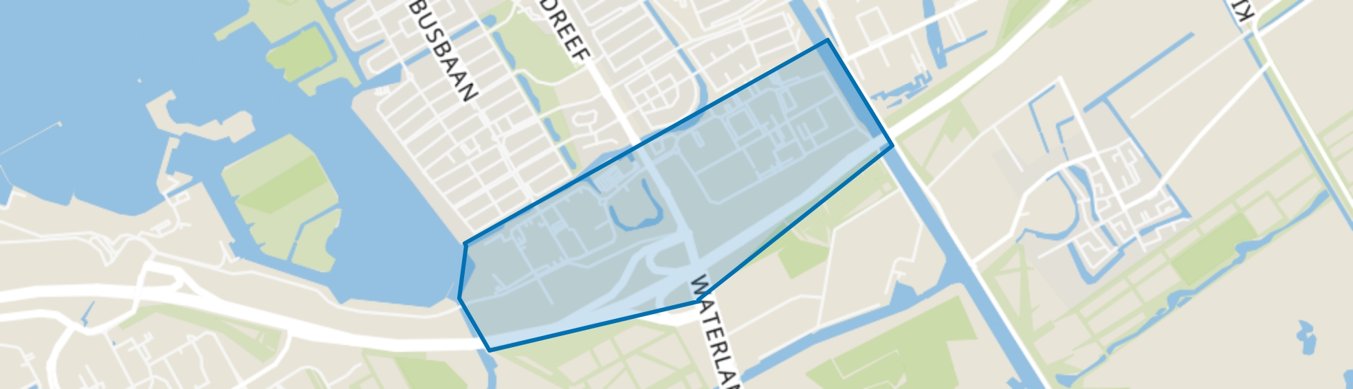 Veluwsekant, Almere map