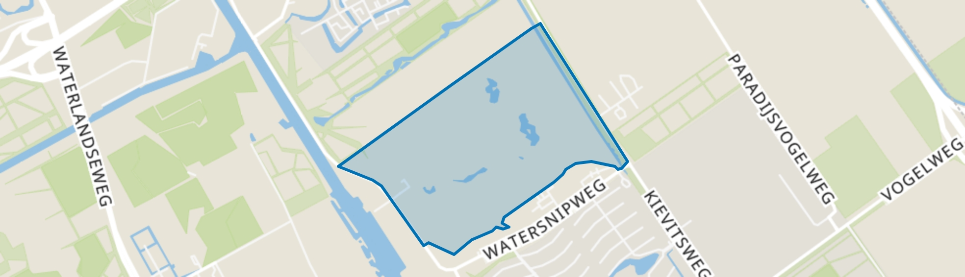 Vogelhorst-Golfbaan Almeerderhout, Almere map