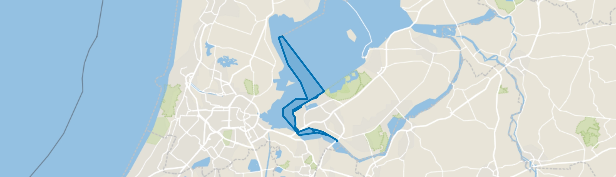 Water, Almere map