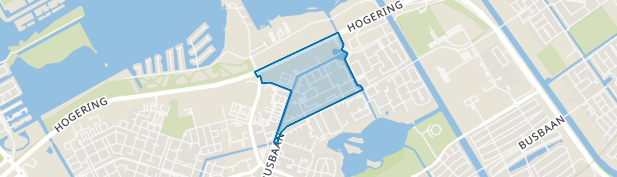 Waterwijk West, Almere map