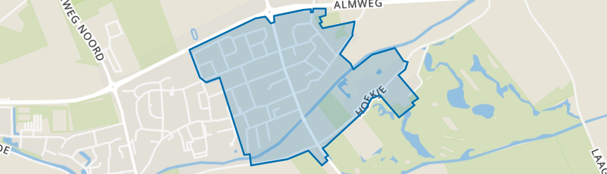 Almkerk oost, Almkerk map