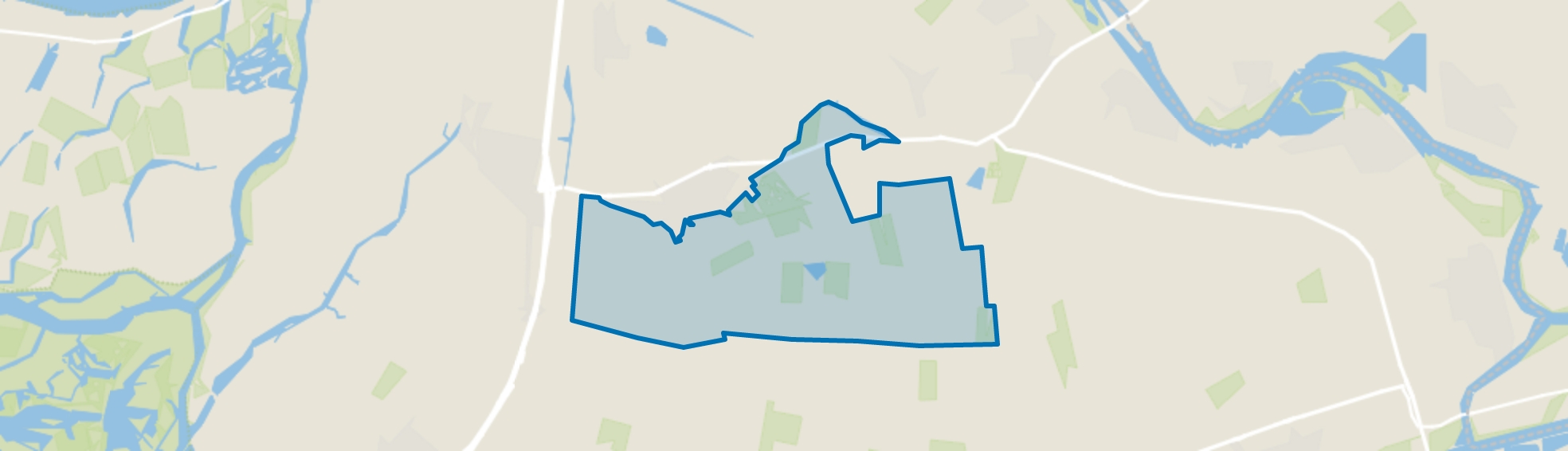 Buitengebied Almkerk zuid, Almkerk map