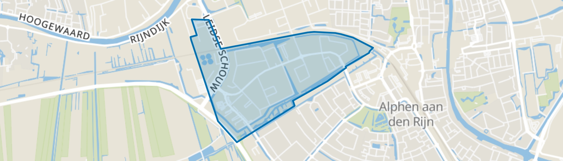 Bedrijventerrein Molenwetering, Alphen aan den Rijn map