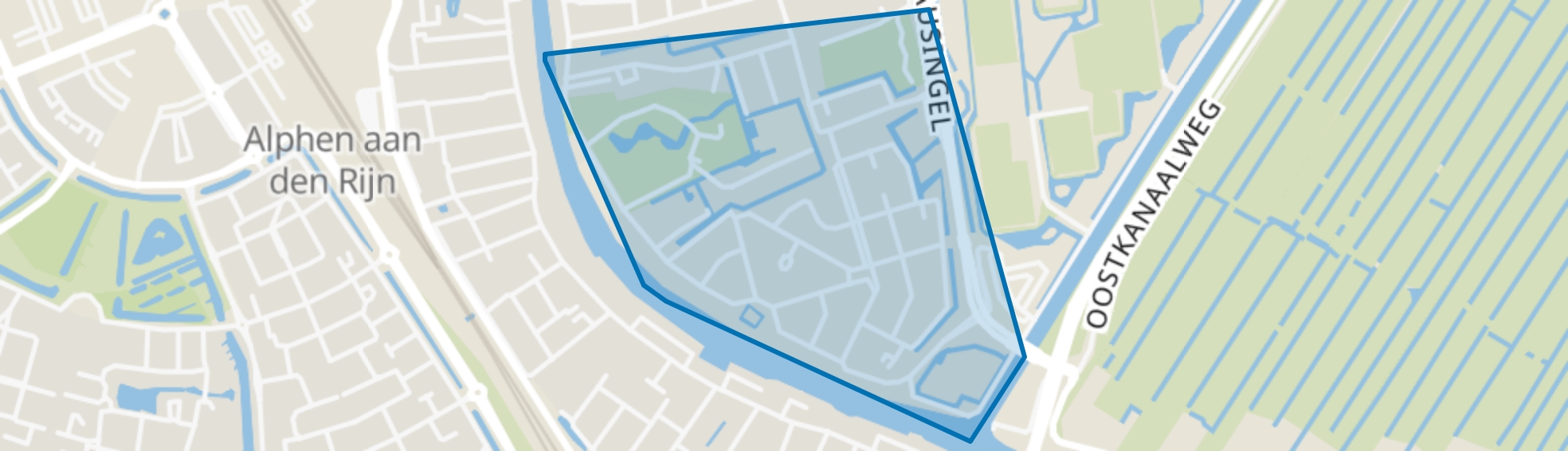 Beerendrecht, Alphen aan den Rijn map