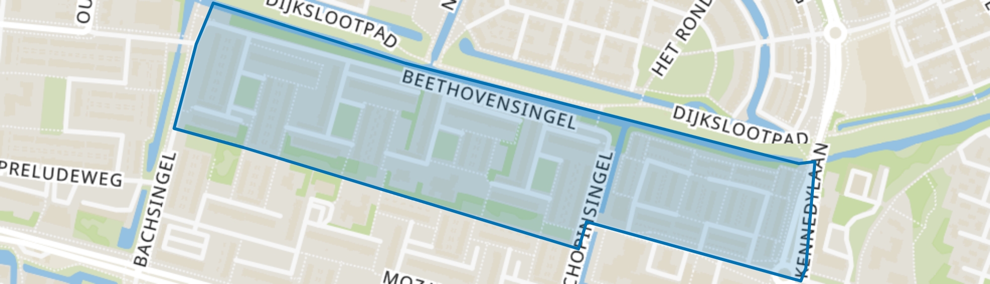 Componistenbuurt-Noord, Alphen aan den Rijn map
