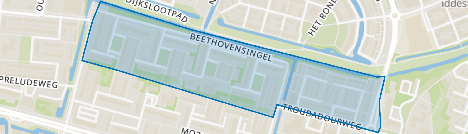 Componistenbuurt-Noord, Alphen aan den Rijn map