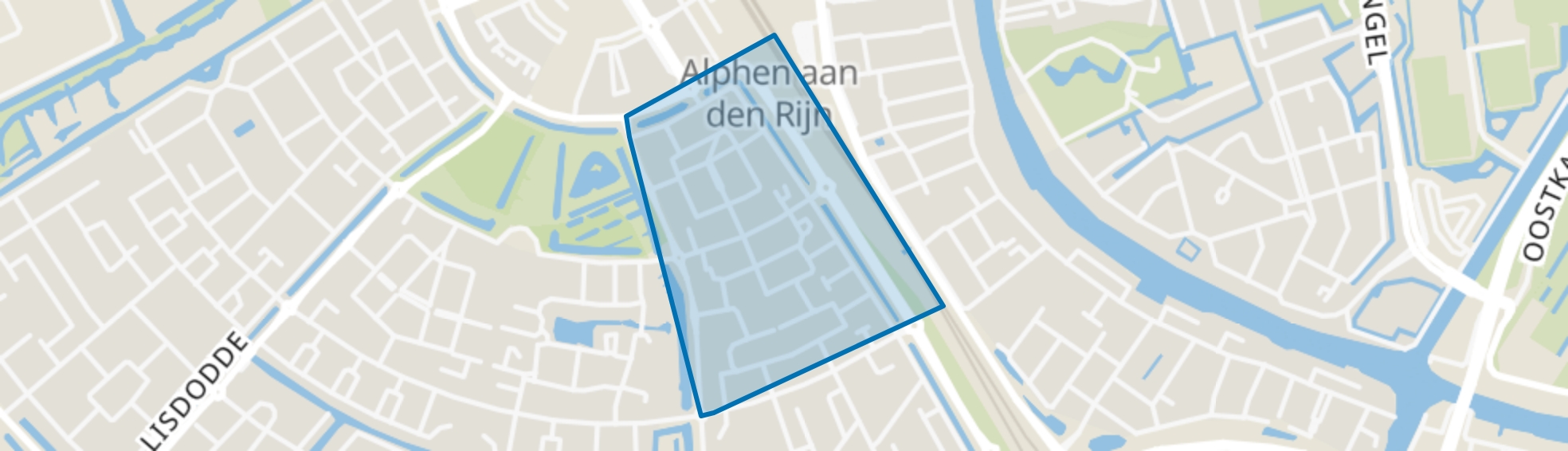 Evenaar-Oost, Alphen aan den Rijn map