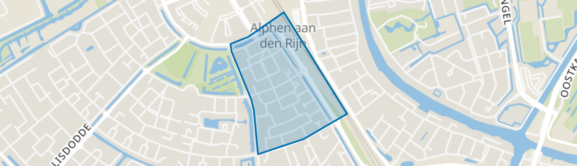 Evenaar-Oost, Alphen aan den Rijn map