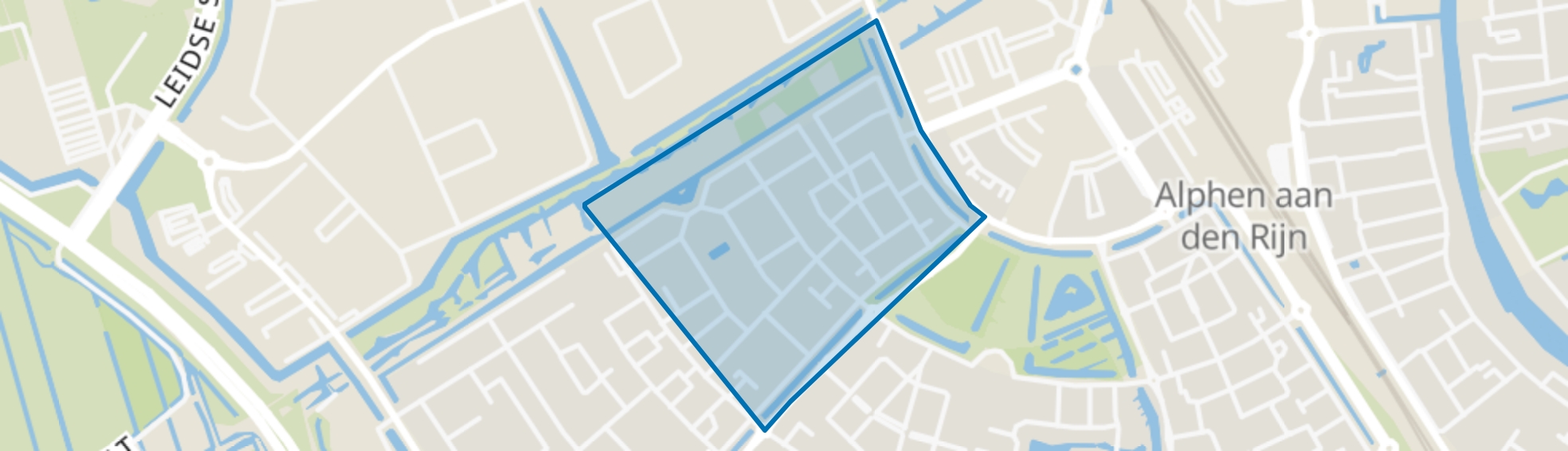 Evenaar-West, Alphen aan den Rijn map