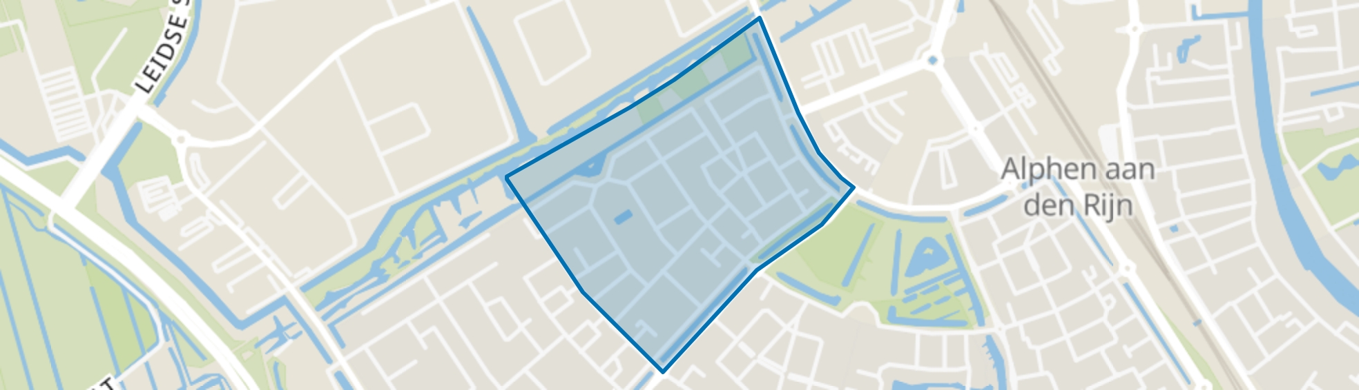 Evenaar-West, Alphen aan den Rijn map