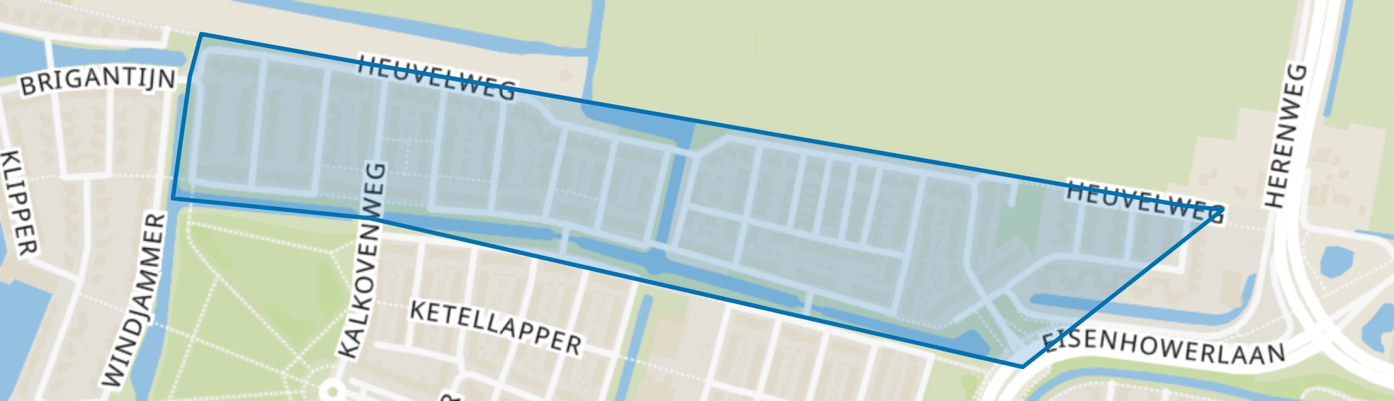 Heuvelweg, Alphen aan den Rijn map