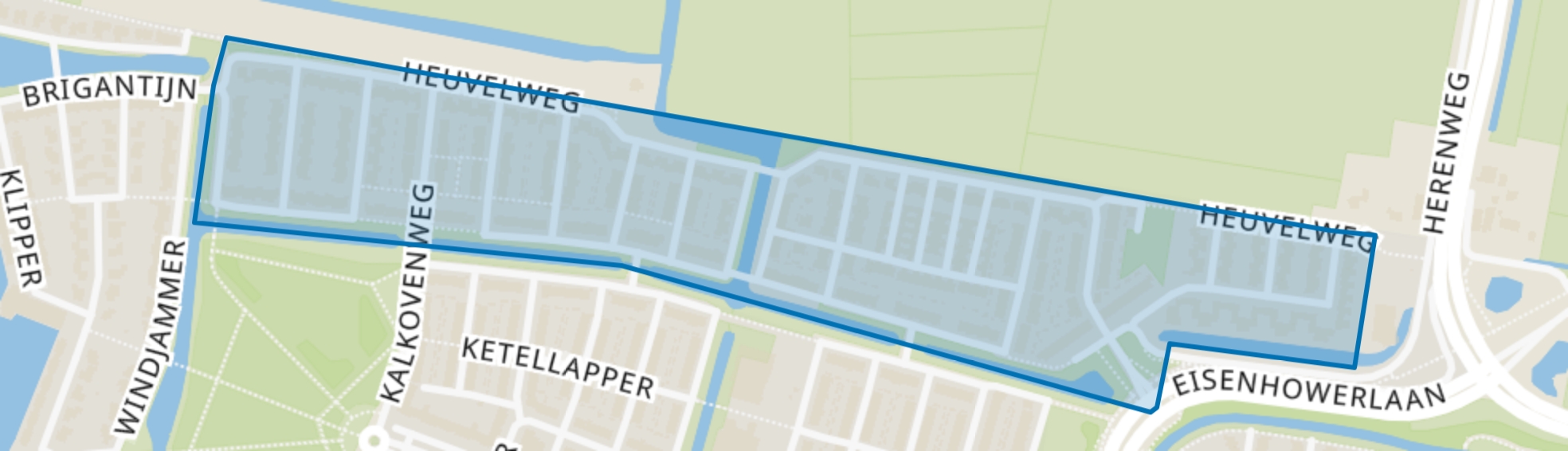 Heuvelweg, Alphen aan den Rijn map