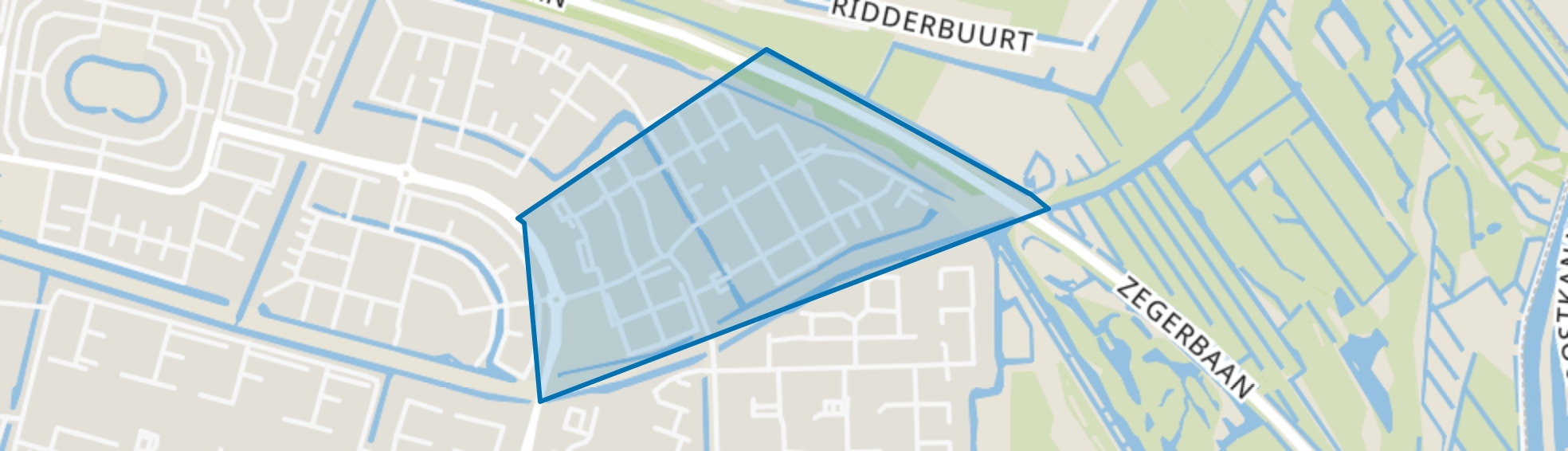 Paddestoelenbuurt, Alphen aan den Rijn map