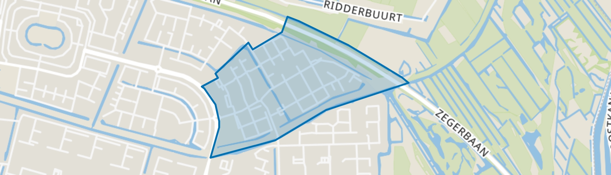 Paddestoelenbuurt, Alphen aan den Rijn map