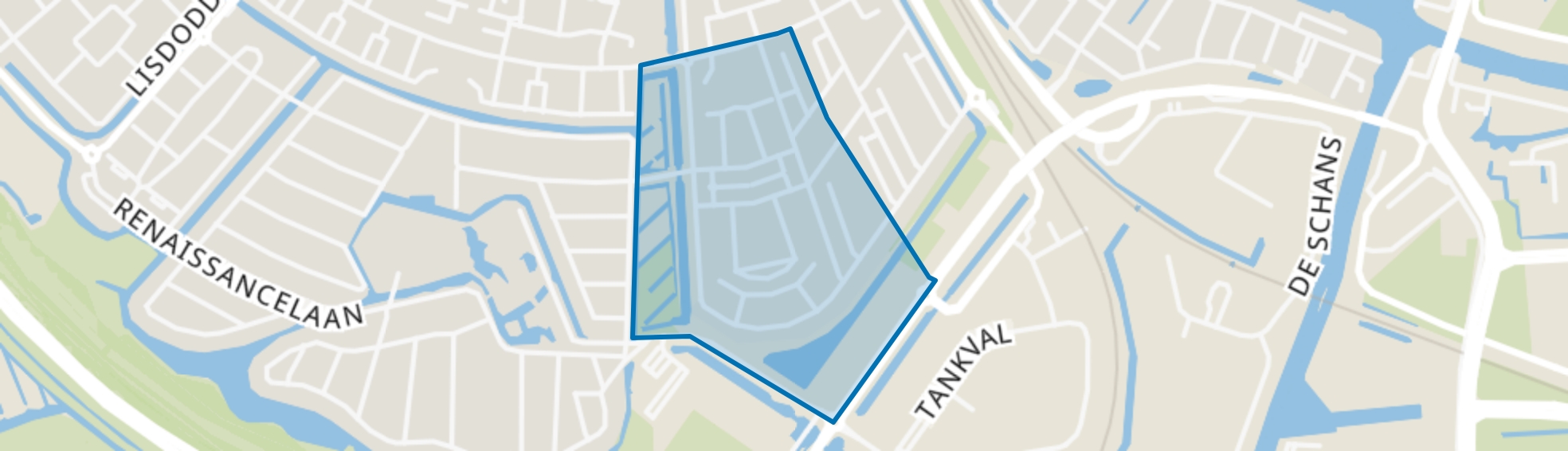 Polderpeil-West, Alphen aan den Rijn map