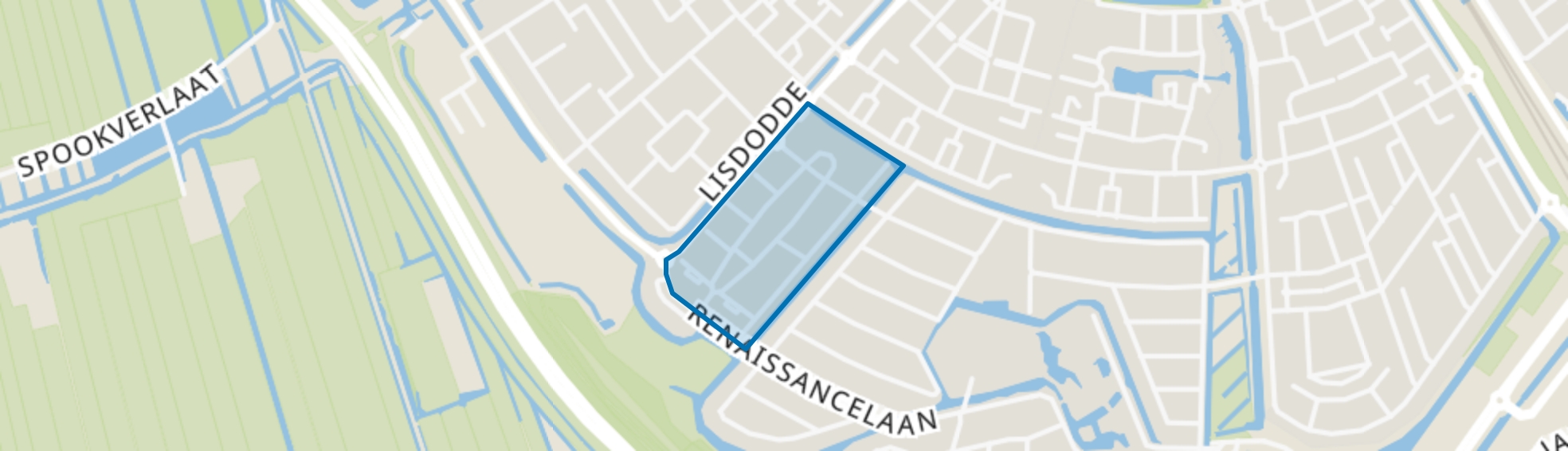 Vroonhoevebuurt, Alphen aan den Rijn map