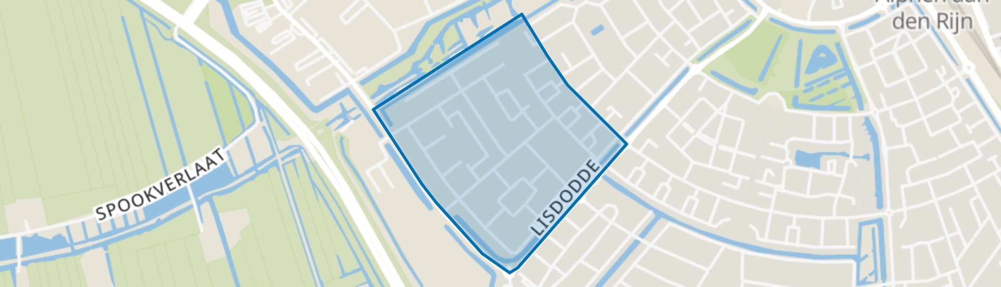 Zefierzijde, Alphen aan den Rijn map