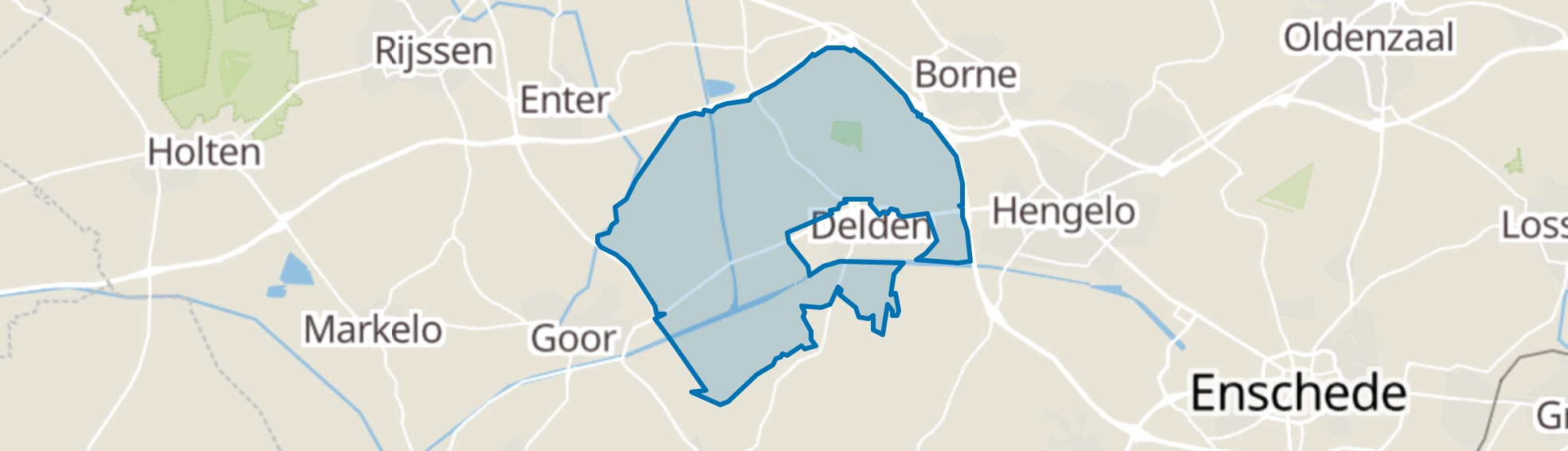 Ambt Delden map