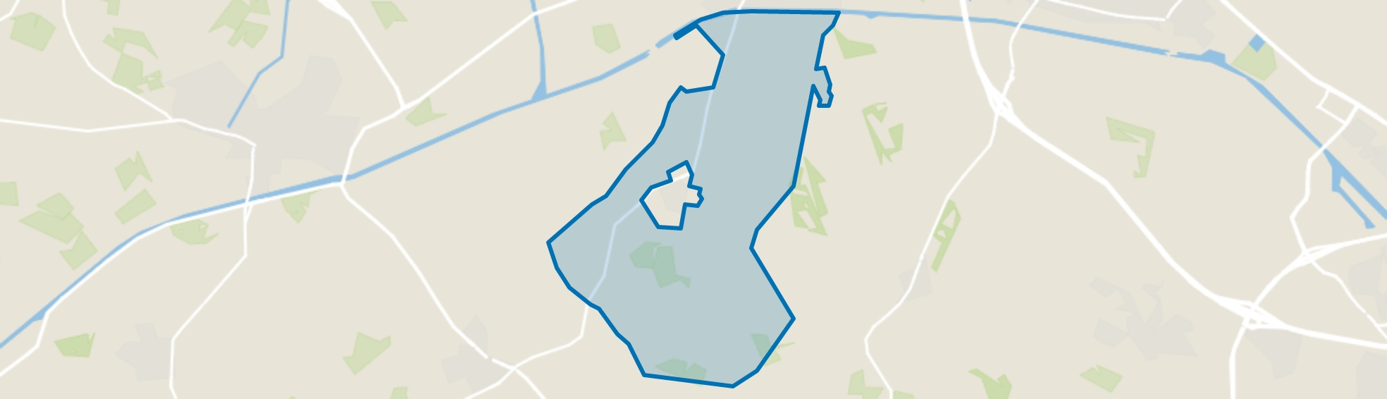 Verspreide huizen Bentelo, Ambt Delden map