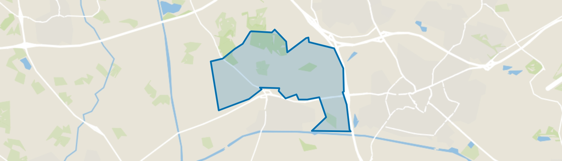 Verspreide huizen Deldeneresch, Ambt Delden map