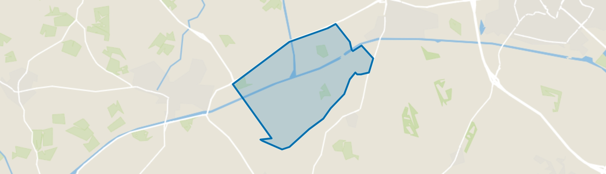 Verspreide huizen Wiene, Ambt Delden map