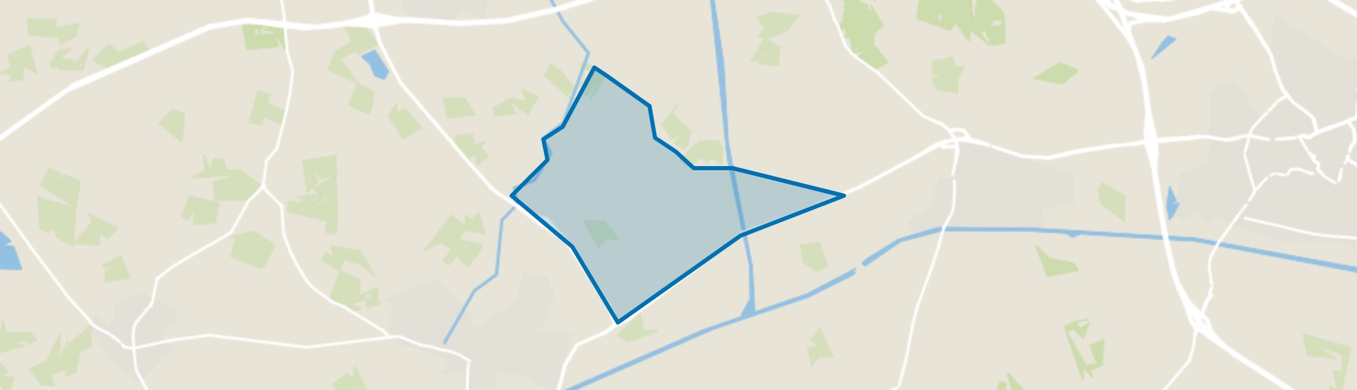 Verspreide huizen Zeldam, Ambt Delden map